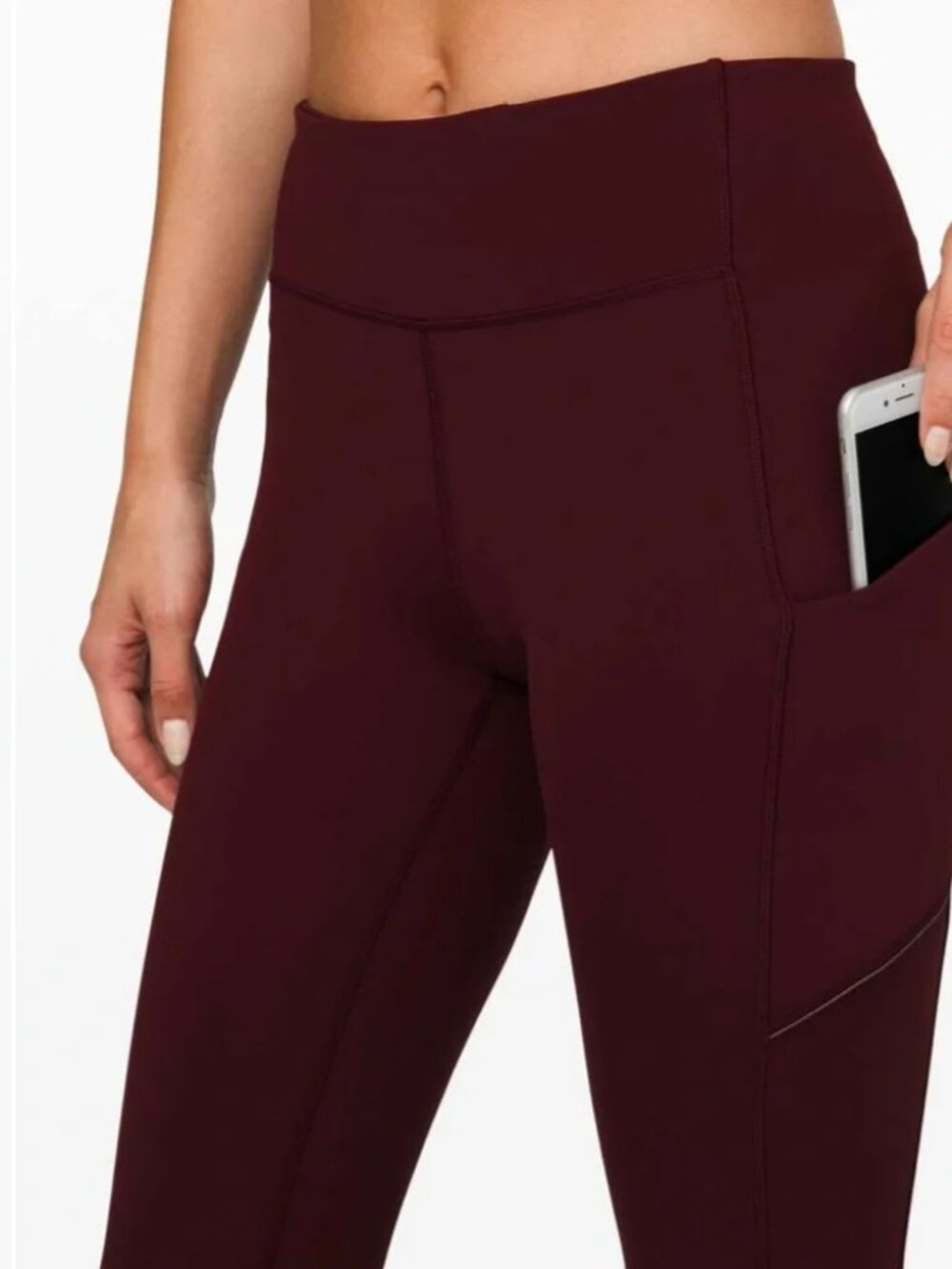 Lululemon Speed-Up Tight in Garnet Size 8 Tall in Luon Fabric - Picture 3 of 8